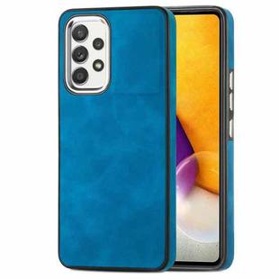 For Samsung Galaxy A72 4G/5G Skin-Feel Electroplating TPU Shockproof Phone Case(Blue)