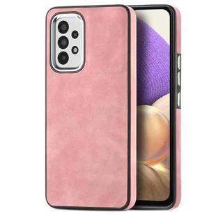 For Samsung Galaxy A32 5G Skin-Feel Electroplating TPU Shockproof Phone Case(Pink)
