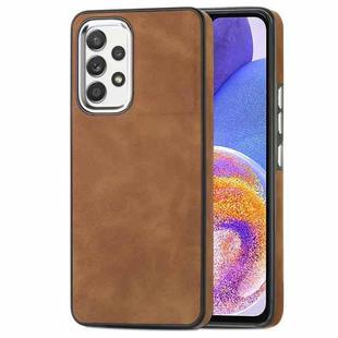 For Samsung Galaxy A23 5G Skin-Feel Electroplating TPU Shockproof Phone Case(Browm)