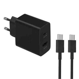 35W USB-C / Type-C + USB Charger Supports PPS / PD Protocol with Dual Type-C Cable, EU Plug