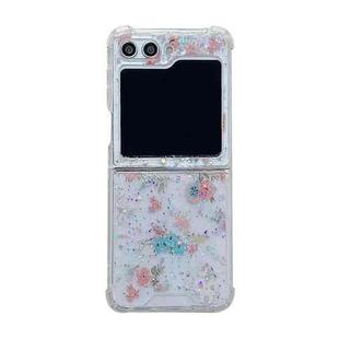 For Samsung Galaxy Z Flip5 Fresh Small Floral Epoxy TPU Phone Case(Beautiful Bouquet 1)