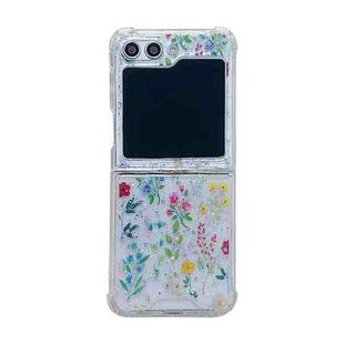 For Samsung Galaxy Z Flip4 Fresh Small Floral Epoxy TPU Phone Case(Colorful Flowers 4)