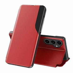 For Samsung Galaxy S23 FE 5G Attraction Flip Holder Leather Phone Case(Red)