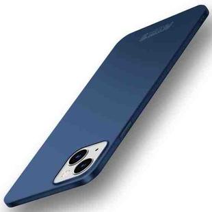 For iPhone 15 PINWUYO Micro-Frosted PC Ultra-thin Hard Phone Case with Magsafe Magnetic Ring(Blue)