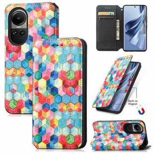 For OPPO Reno10 / 10 Pro Global CaseNeo Colorful Magnetic Leather Phone Case(Magic Space)