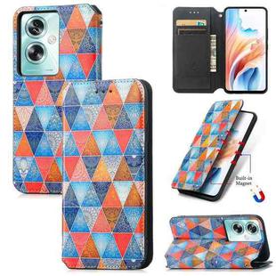 For OPPO A79 5G / A2 5G CaseNeo Colorful Magnetic Leather Phone Case(Rhombus Mandala)