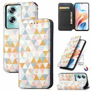 For OPPO A79 5G / A2 5G CaseNeo Colorful Magnetic Leather Phone Case(Rhombus)