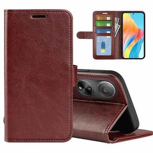 For OPPO A1 5G / A98 R64 Texture Horizontal Flip Leather Phone Case(Brown)