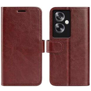 For OPPO A79 R64 Texture Horizontal Flip Leather Phone Case(Brown)