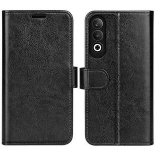 For OPPO K12 R64 Texture Horizontal Flip Leather Phone Case(Black)