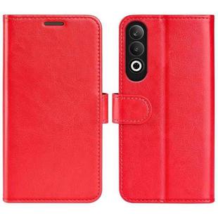 For OPPO K12 R64 Texture Horizontal Flip Leather Phone Case(Red)