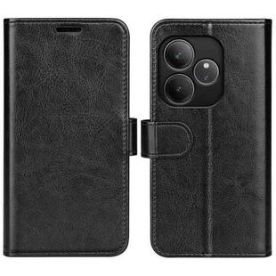 For OPPO A3 Pro Global R64 Texture Horizontal Flip Leather Phone Case(Black)