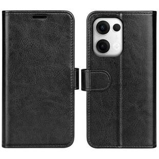 For OPPO Reno13 5G R64 Texture Horizontal Flip Leather Phone Case(Black)