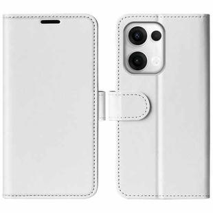 For OPPO Reno13 5G R64 Texture Horizontal Flip Leather Phone Case(White)