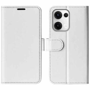 For OPPO Reno13 Pro 5G R64 Texture Horizontal Flip Leather Phone Case(White)