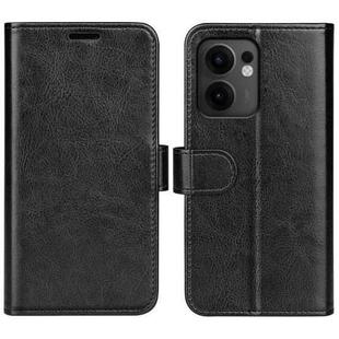 For OPPO Reno13 F R64 Texture Horizontal Flip Leather Phone Case(Black)