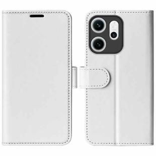 For OPPO Reno14 F 5G R64 Texture Horizontal Flip Leather Phone Case(White)