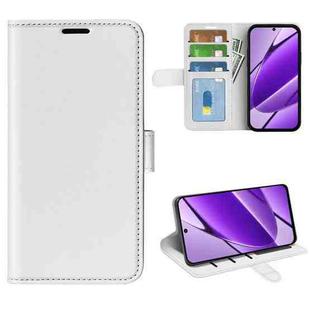 For Realme 11x R64 Texture Horizontal Flip Leather Phone Case(White)