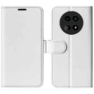For Realme 12 5G R64 Texture Horizontal Flip Leather Phone Case(White)