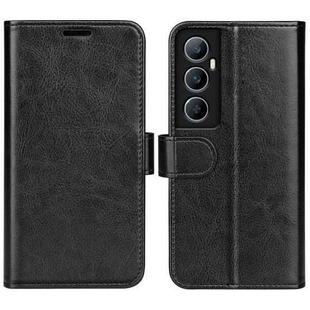 For Realme C65 4G R64 Texture Horizontal Flip Leather Phone Case(Black)