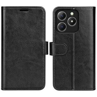 For Realme C63 R64 Texture Horizontal Flip Leather Phone Case(Black)