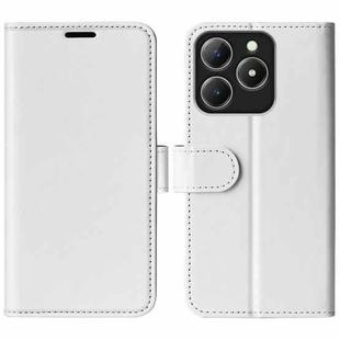 For Realme C63 R64 Texture Horizontal Flip Leather Phone Case(White)