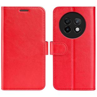 For Realme 13+ 5G R64 Texture Horizontal Flip Leather Phone Case(Red)