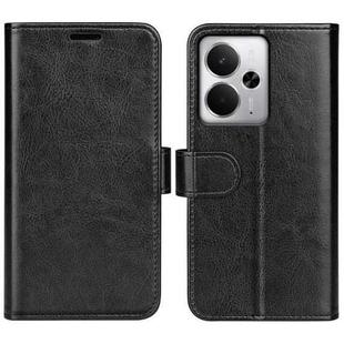 For Realme 14 5G R64 Texture Horizontal Flip Leather Phone Case(Black)
