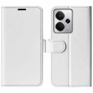 For Realme 14 5G R64 Texture Horizontal Flip Leather Phone Case(White)