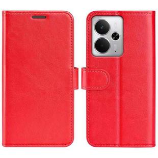 For Realme 14 5G R64 Texture Horizontal Flip Leather Phone Case(Red)