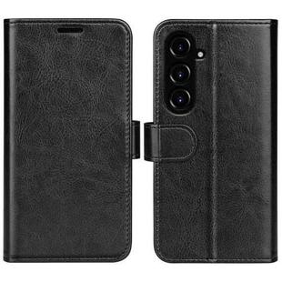 For Samsung Galaxy S23 FE 5G R64 Texture Horizontal Flip Leather Phone Case(Black)