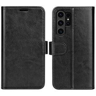 For Samsung Galaxy S24 Ultra 5G R64 Texture Horizontal Flip Leather Phone Case(Black)