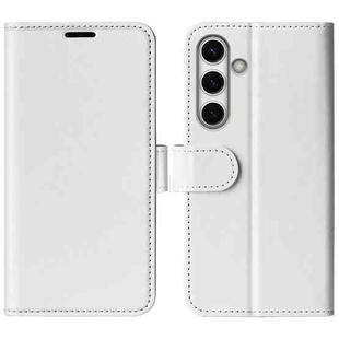 For Samsung Galaxy S24 FE 5G R64 Texture Horizontal Flip Leather Phone Case(White)