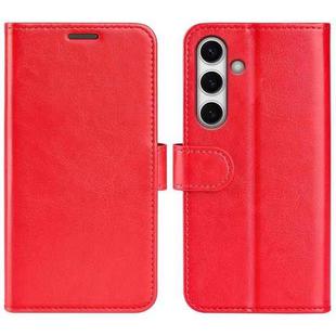 For Samsung Galaxy S24 FE 5G R64 Texture Horizontal Flip Leather Phone Case(Red)