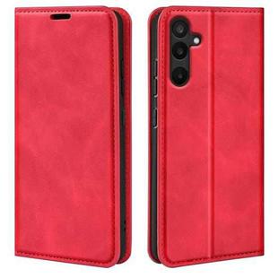 For Samsung Galaxy M16 / F16 Retro-skin Magnetic Suction Leather Phone Case(Red)