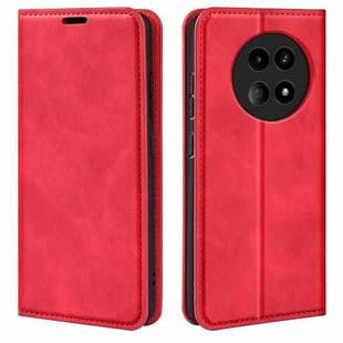 For Realme 12 5G Retro-skin Magnetic Suction Leather Phone Case(Red)