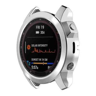 For Garmin Epix Pro 51mm Half Package Electroplated TPU Watch Protective Case(Sliver)