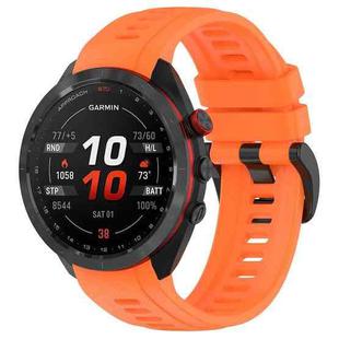 For Garmin Approach S70 47mm 22mm Sports Silicone Watch Band(Orange)