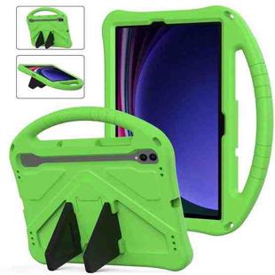 For Samsung Galaxy Tab S9 EVA Shockproof Tablet Case with Holder(Green)