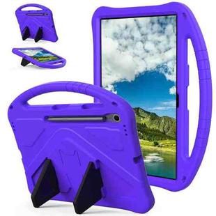 For Samsung Galaxy Tab S10 FE+ EVA Shockproof Tablet Case with Holder(Purple)