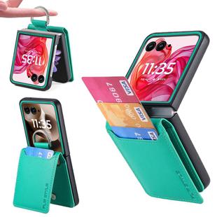 For Motorola Razr 60 Ultra Litchi Texture Leather Ring Wallet Phone Case(Green)