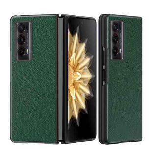 For Honor Magic V2 Litchi Leather All Inclusive Shockproof Phone Case(Green)