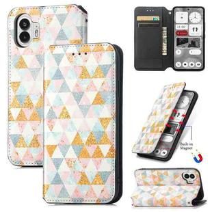 For Nothing Phone 2 CaseNeo Colorful Magnetic Leather Phone Case(Nordic Rhombus)