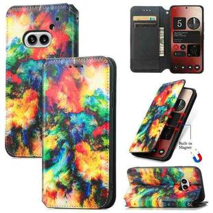 For Nothing Phone 2a CaseNeo Colorful Magnetic Leather Phone Case(Colorful Clouds)
