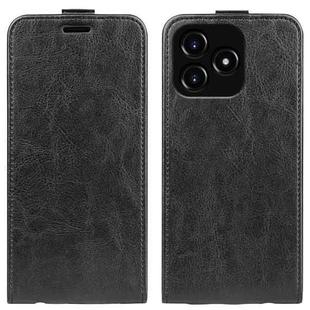 For Realme Narzo N53 R64 Texture Single Vertical Flip Leather Phone Case(Black)