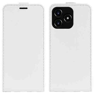 For Realme Narzo N53 R64 Texture Single Vertical Flip Leather Phone Case(White)