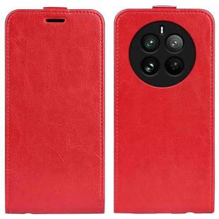 For Realme 12 Pro+ R64 Texture Single Vertical Flip Leather Phone Case(Red)