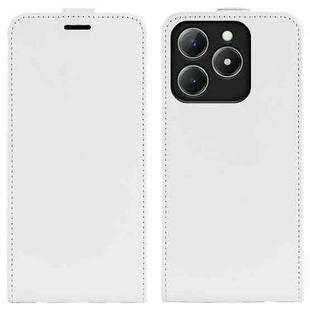For Realme C63 R64 Texture Single Vertical Flip Leather Phone Case(White)