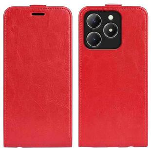 For Realme C63 R64 Texture Single Vertical Flip Leather Phone Case(Red)