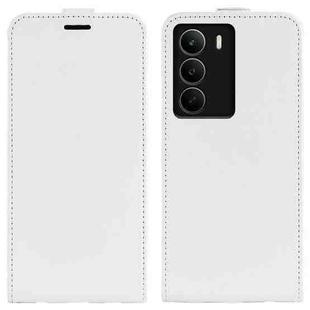 For Realme C71 4G R64 Texture Single Vertical Flip Leather Phone Case(White)
